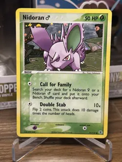 Pokemon TCG Nidoran 71/112 EX Fire Red Leaf Green Reverse Holo NM - Image 1