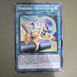 Yu-Gi-Oh! Synchro Overtake Secret Rare Holo 1st Ed DAMA-EN067 Dawn of Majesty - Image 1