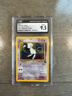 Pokemon League CGC 9.5 Mint Mew #9 Holo Black Star Promo Card - Image 1