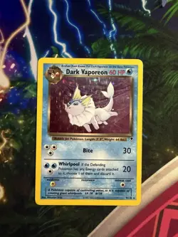 Pokemon TCG Card English Legendary Collection Dark Vaporeon 9/110 Rare Holo - Image 3