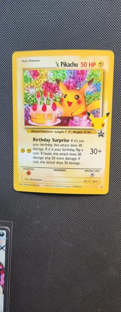 Birthday Pikachu Celebrations and Promo Charizard Ex Pokemon Card - Image 2
