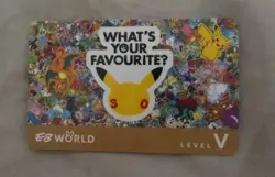 Level 5 EB World Pokemon 30th Anniversary Membership Card Pikachu - Unlinked - Image 1