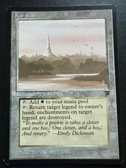 MTG Karakas - Legends Edition LP+ Condition Magic the gathering Card - Image 1