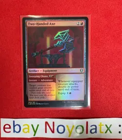 1x FOIL NM MTG Two-Handed Axe - CLB - Image 1