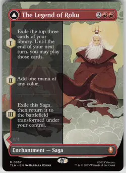 MTG The Legend of Roku (Borderless) Normal NM Avatar: The Last Airbender Magic 3 - Image 1
