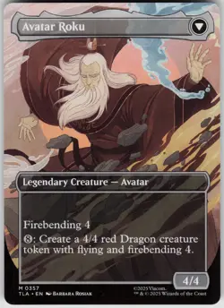 MTG The Legend of Roku (Borderless) Normal NM Avatar: The Last Airbender Magic 3 - Image 2
