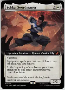 MTG Sokka, Swordmaster (Extended Art) Normal NM Avatar: The Last Airbender: Eter - Image 1