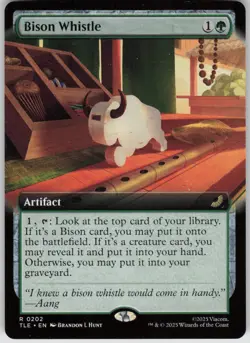 MTG Bison Whistle (Extended Art) Normal NM Avatar The Last Airbender Magic 202 - Image 1