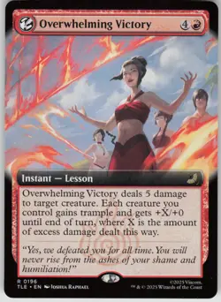 MTG Overwhelming Victory Extended Art Normal NM Avatar Last Airbender Magic 196 - Image 1