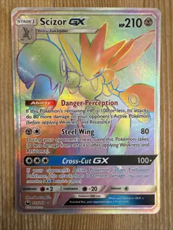 Scizor GX - 175/168 [Celestial Storm] Pokemon TCG - RAINBOW SECRET RARE - NM - Image 1