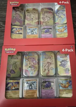 Lot Of 2 Pokemon TCG Scarlet & Violet 151 Mini Tin 4-Pack Sam’s Club Sealed New - Image 1