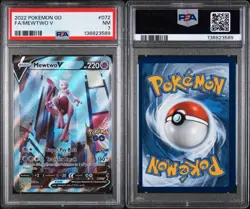 Pokemon Go Mewtwo v 72/78 Full Art Alternative Ultra Rare PSA 7 - Image 3