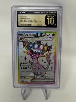 CGC PRISTINE 10 Espeon ex 175 SVP Black Star Promo Prismatic Evolutions Pokemon - Image 1