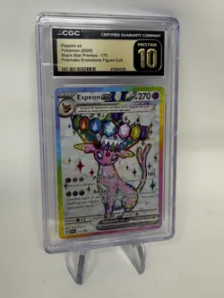 CGC PRISTINE 10 Espeon ex 175 SVP Black Star Promo Prismatic Evolutions Pokemon - Image 2