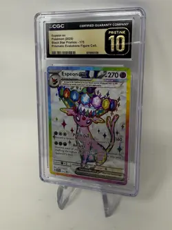 CGC PRISTINE 10 Espeon ex 175 SVP Black Star Promo Prismatic Evolutions Pokemon - Image 3