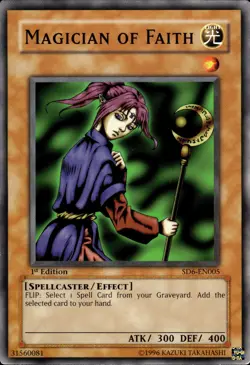 Magician Of Faith - 1st Edition SD6-EN005 - LP - YuGiOh - Image 1