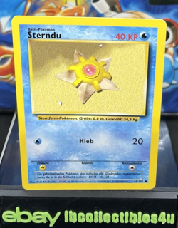 Staryu (Sterndu) 65/102 NM Near Mint German Base Set 1999 Pokemon Card F/S - Image 1