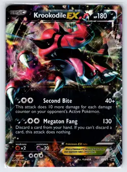 Krookodile EX XY25 2016 XY Black Star Promo Pokemon Card Holo Rare - Lp - Image 1