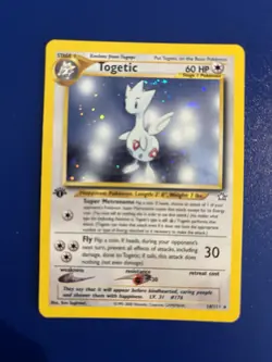 Togetic Neo Genesis 1st Edition Holo Rare Pokemon TCG Card 16/111 Nm - Image 1