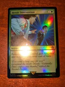 MTG: Heroic Intervention FOIL #233, NM Universes Beyond: Doctor Who Chase Card!! - Image 1