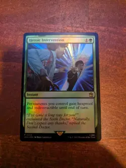MTG: Heroic Intervention FOIL #233, NM Universes Beyond: Doctor Who Chase Card!! - Image 2