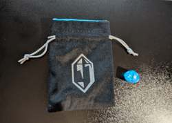 Final Fantasy Pre release Felt Dice Bag And 10 Sided Die - Image 1
