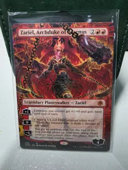 MTG Magic The Gathering Borderless Zariel Archduke of Avernus NM - Image 1