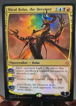 Nicol Bolas, the Deceiver Hour of Devastation MTG Foil Lightly Played - Image 1