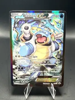 Pokemon TCG Blastoise EX XY122 Full Art Holo Black Star Promo A - Image 1