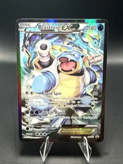 Pokemon TCG Blastoise EX XY122 Full Art Holo Black Star Promo A - Image 2