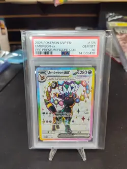 2025 POKEMON SVP PROMO PRE PREMIUM FIGURE COLLECTION #176 UMBREON EX PSA 10 - Image 1