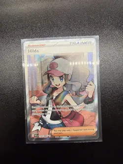 Hilda 164/086 Sv: White Flare Holo Full Art Trainer Pokemon Card - Image 2