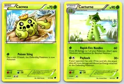 Cacnea/Cacturne - BW Plasma Freeze Black White Midori Harada Pokemon Card LP - Image 1