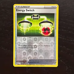Energy Switch 129/159 Pokemon Crown Zenith Sword&Shield Reverse Holo Uncommon NM - Image 1