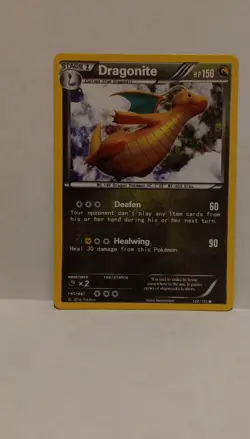 Pokemon Dragonite 149/151 2016 Regular Stage 2 150HP Deafen Healwing TCG - Image 1