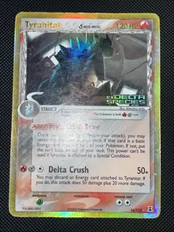 Pokemon TCG Tyranitar EX Delta Species 16/113 Reverse Holo Rare Stamped - Image 2