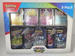 Pokemon Scarlet & Violet Paldean Fates 5 Mini Tins Factory Sealed HOT 🔥🔥🔥 - Image 3
