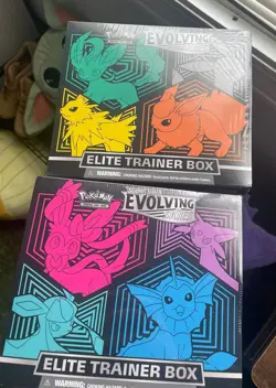 Pokemon Evolving Skies Sword Shield Elite Trainer Box ETB Set of 2, Sealed - Image 2