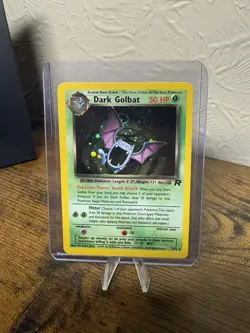 Dark Golbat *rare SWIRL* Holo 7/82 Team Rocket NM Pokemon TCG 1999 - Image 1