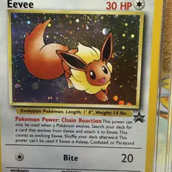 Eevee Pokemon (2000) Black Star Promo- 11 Holo Pokemon league CGC NM/Mint 8.5 - Image 5