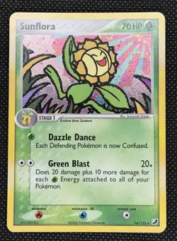 Sunflora - Holo Rare - Unseen Forces 16/115 2005 Pokemon TCG - Holo Rare - MINT - Image 1