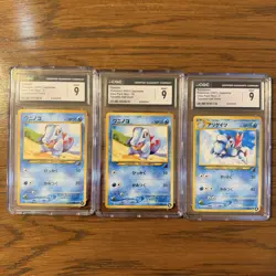 Pokemon Totodile & Croconaw Japanese Intro Pack Neo Half Deck CGC 9 Set - Image 1