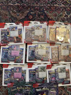 Pokemon 3 Pack Blister Lot Of 12 Destined Rivals Paldean Fates Temporal Forces - Image 2