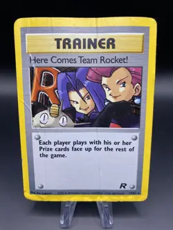 Pokemon TCG Here Comes Team Rocket! Damaged Trainer 15/82 Rare HP/DMG - Image 1