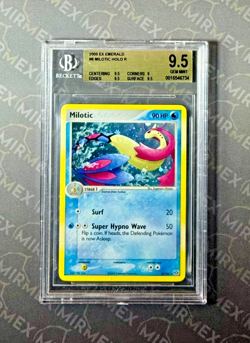 Pokemon BGS 9.5 Milotic #8 Holo Ex Emerald 2005 English - Image 2