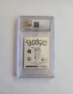 Gengar Series 1 -S15 Holographic PRISM POKEMON MERLIN STICKER 1998 CGC 8.5 NM/M! - Image 4