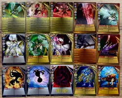 Lot of 10 Bakugan Gate Magnetic metal card IN EXCELLENT CONDITION 2008 2009 2010 - Image 1