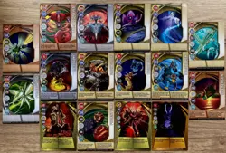 Lot of 10 Bakugan Gate Magnetic metal card IN EXCELLENT CONDITION 2008 2009 2010 - Image 2