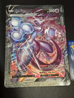 JUMBO Mewtwo V Union Card SWSH161 Black Star Promo Pokemon - Image 1