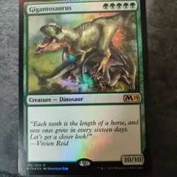 Gigantosaurus - Prerelease Card - Foil - Near Mint - Image 1